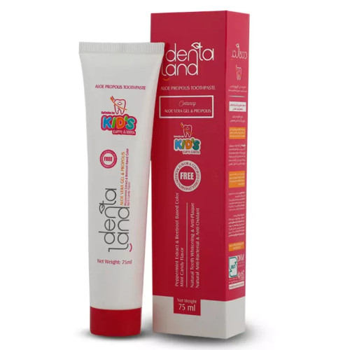 خمیردندان کودک آلوپروپولیس حاوی ژل آلوئهورا و بره موم با طعم آبنبات نعناعی 75 میلی لیتر