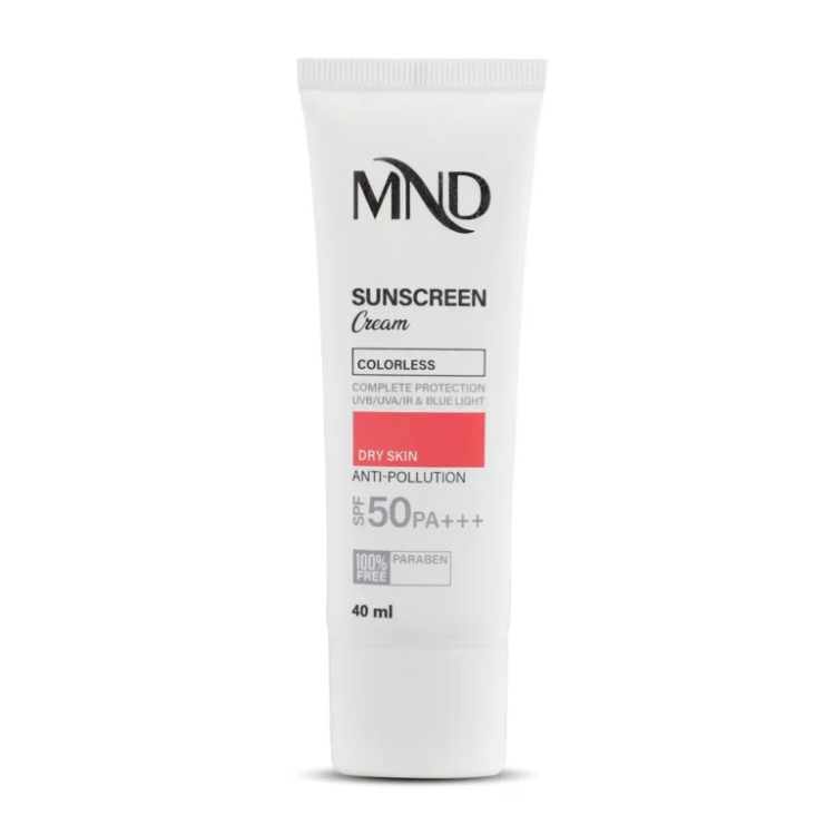 کرم ضد آفتاب با فاکتور حفاظتی 50 (SPF 50) مناسب پوست خشک ام ان دی 40 میلیلیتر