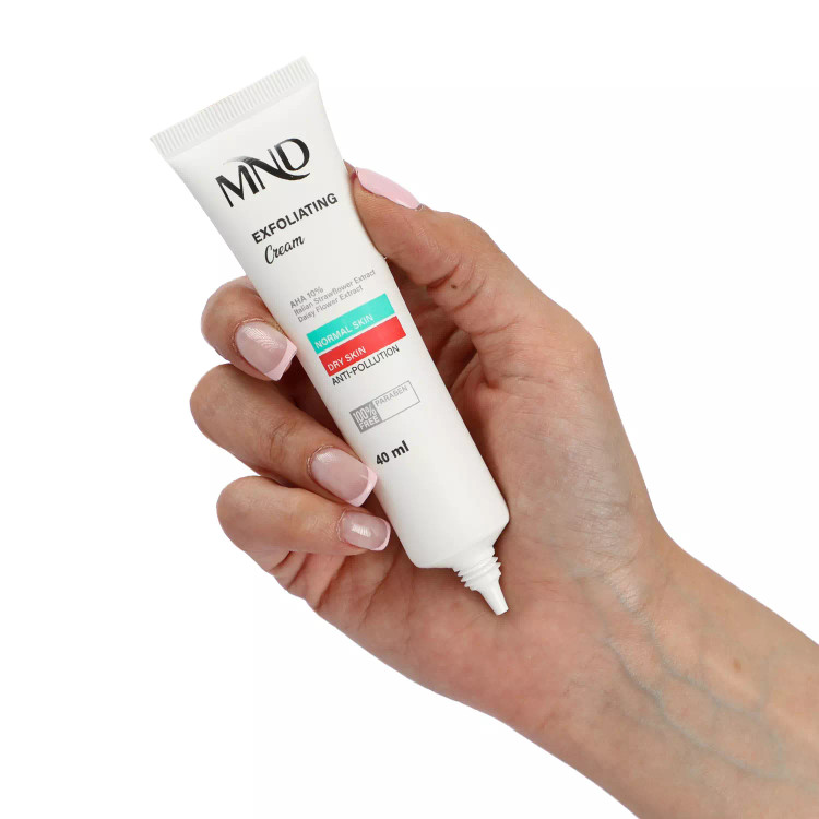 کرم لایهبردار حاوی 10% آلفاهیدروکسی اسید مناسب پوست معمولی و خشک ام ان دی 40 میلیلیتر