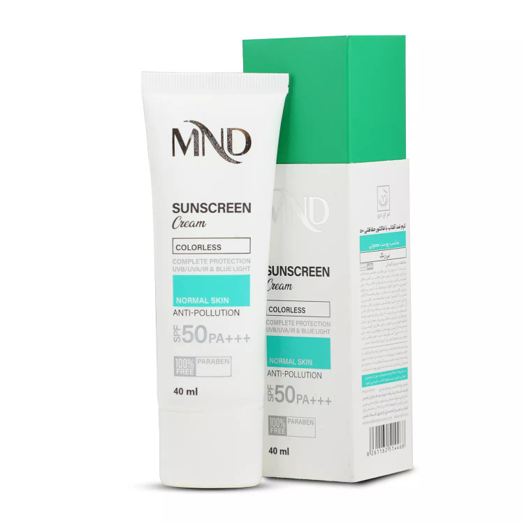 کرم ضد آفتاب با فاکتور حفاظتی 50 (SPF 50) مناسب پوست معمولی ام ان دی 40 میلیلیتر