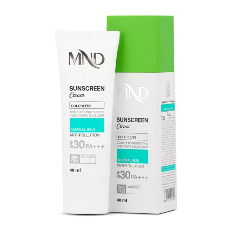 کرم ضد آفتاب با فاکتور حفاظتی 30 (SPF 30) مناسب پوست معمولی ام ان دی 40 میلیلیتر