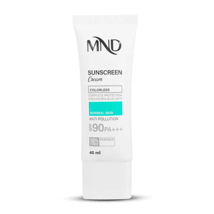 کرم ضد آفتاب با فاکتور حفاظتی 90 (SPF 90) مناسب پوست معمولی بی رنگ ام ان دی 40 میلیلیتر