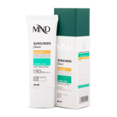کرم ضد آفتاب با فاکتور حفاظتی 90 (SPF 90) مناسب پوست نرمال بـژ تیره ام ان دی 40 میلی لیتر
