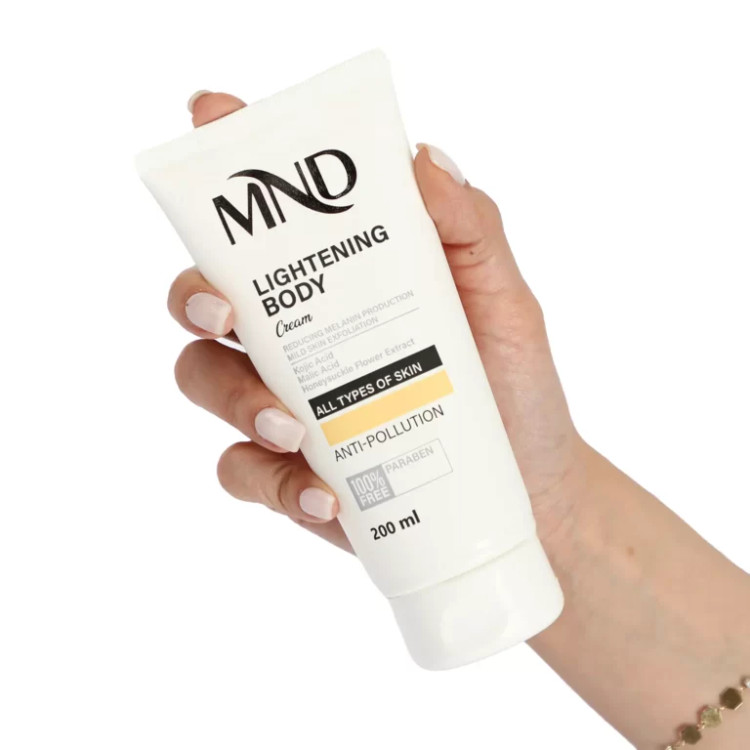 کرم روشنکننده بدن ام ان دی 200 میلیلیتری