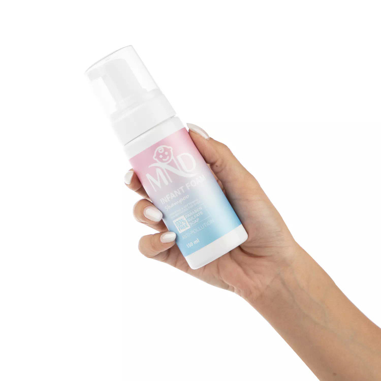 شامپو فوم نوزاد ام ان دی 150 میلی لیتر