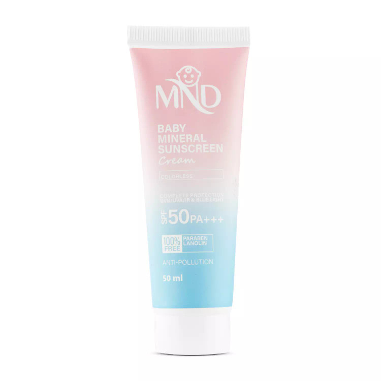 کرم ضد آفتاب فیزیکی کودک با فاکتور حفاظتی 50 (SPF 50) ام ان دی 50 میلیلیتر