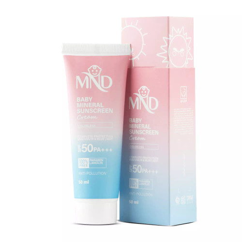 کرم ضد آفتاب فیزیکی کودک با فاکتور حفاظتی 50 (SPF 50) ام ان دی 50 میلیلیتر
