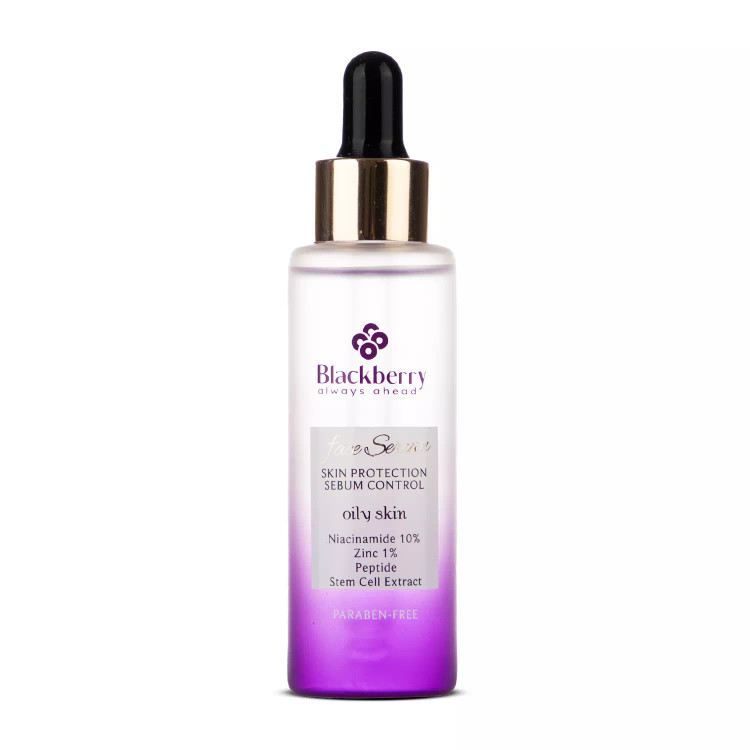 سرم صورت حاوی %10 نیاسینامید و زینک مناسب پوست چرب بلکبری 40 میلیلیتر