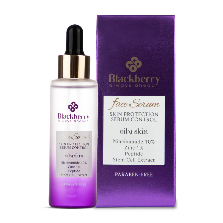 سرم صورت حاوی %10 نیاسینامید و زینک مناسب پوست چرب بلکبری 40 میلیلیتر