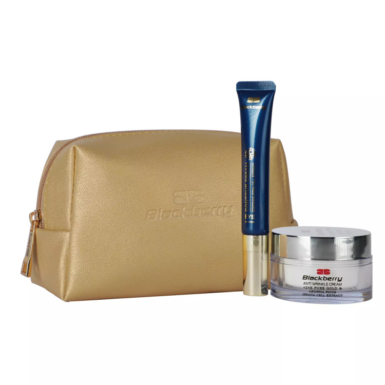 پک سلول بنیادی بلک بری (کرم دور چشم و کرم فوق آبرسان طلا به همراه کیف هدیه )