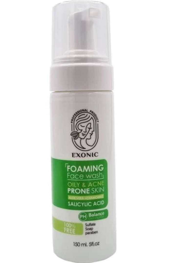 فوم پاک‌کننده صورت EXONIC مخصوص پوست چرب و مستعد جوش